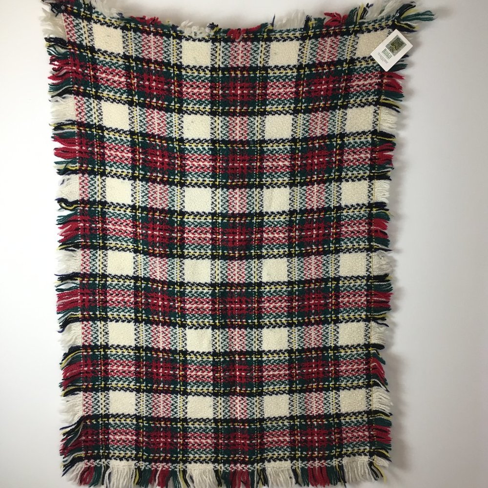 NWT Irish Branigan Weavers Wool Stewart Plaid Stroller Shawl Scarf